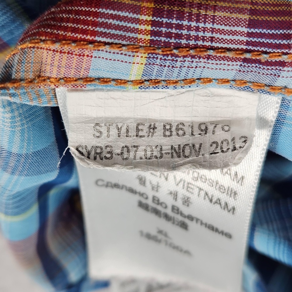 Marmot Shirt Mens XL Multicolor Plaid Short Sleeve Button Up Lightweight Casual - Picture 12 of 14